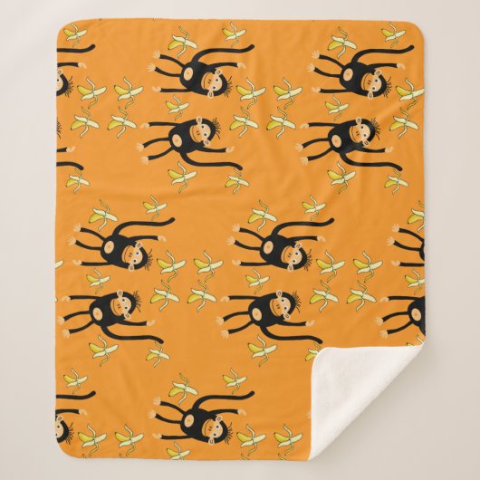 Niedlicher Kid Monkey Sherpadecke (Vorderseite)