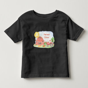 Niedlicher Kids-Bauer mit Vorname Kleinkind T-shirt