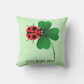 Niedlicher Kidschbub auf Lucky-Blatt Kinder Kissen (Vorderseite)