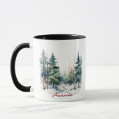 Niedlicher Kiefernwald Tasse (Links)