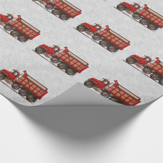 Niedlicher KiesKipper Geschenkpapier (Ecke)