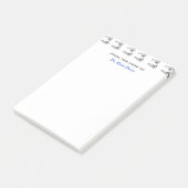 Niedlicher Kinderarzt Baby Foot Prints. Post-it Klebezettel (angewinkelt)