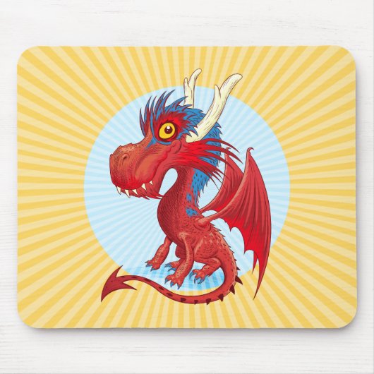 Niedlicher Kinderdrache Mouse Pad Mousepad (Vorne)