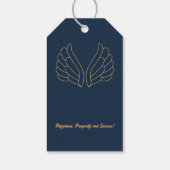 Niedlicher Kinderengelenbaum Geschenkanhänger (Rückseite)