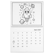 Niedlicher Kinderfarbkalender Kalender (Mär 2027)