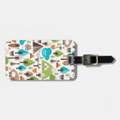 Niedlicher Kinderfuchs-Campingstier-Gepäckumbau Gepäckanhänger (Vorderseite horizontal)