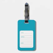 Niedlicher Kinderfuchs-Campingstier-Gepäckumbau Gepäckanhänger (Rückseite vertikal)