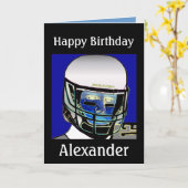 Niedlicher Kinderfußball-personalisierte Karte (Gelbe Blume)