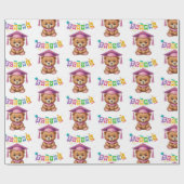 Niedlicher Kindergarten Abschluss Einladung Geschenkpapier (Flach)