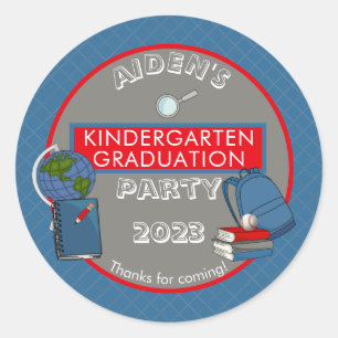 Niedlicher Kindergarten Abschluss Name Jahr Sc Runder Aufkleber