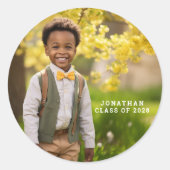 Niedlicher Kindergarten-Abschluss Runder Aufkleber (Vorderseite)