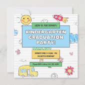 Niedlicher Kindergarten Einladung (Vorderseite)