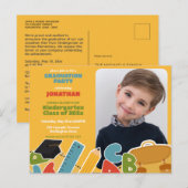 Niedlicher Kindergarten Einladung Postkarte (Vorne/Hinten)