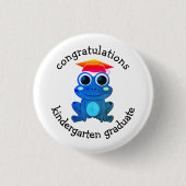 Niedlicher Kindergarten Kindergarten-Abschluss Button (Vorderseite)