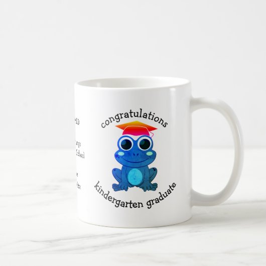 Niedlicher Kindergarten Kindergarten-Abschluss Kaffeetasse (Rechts)