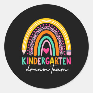 Niedlicher Kindergarten Traumteam Zurück in die Sc Runder Aufkleber