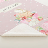 niedlicher Kindergarten verzaubert in Monogramm Sherpadecke (3/4)