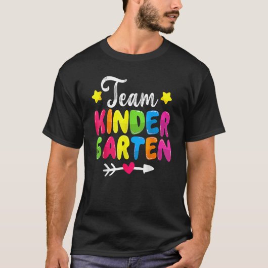 Niedlicher Kindergarten zurück zum Schullehrer T-Shirt (Vorderseite)