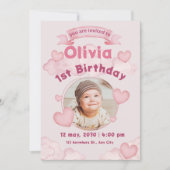 Niedlicher Kindergeburtstag Einladung (Vorderseite)