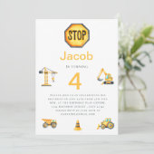 Niedlicher Kindergeburtstag Einladung (Stehend Vorderseite)