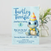 Niedlicher Kindergeburtstag Einladung (Stehend Vorderseite)