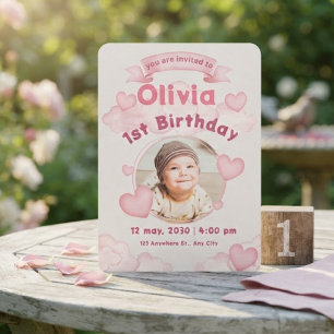 Niedlicher Kindergeburtstag Einladung