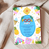 niedlicher Kindergeburtstag im Party Einladung