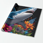 Niedlicher Kinderhai Geschenkpapier (Ungerollt)