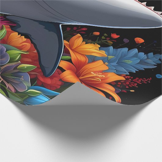 Niedlicher Kinderhai Geschenkpapier (Ecke)