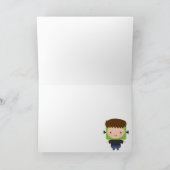 Niedlicher Kinderhalloweentrick oder -Leckerei Karte (Innenseite)