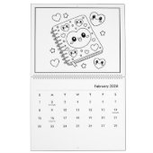 Niedlicher Kinderkalender Kalender (Feb 2026)