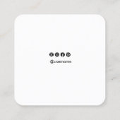 Niedlicher Kinderspielplatz Quadratische Visitenkarte (Rückseite)