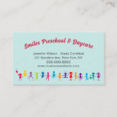 Niedlicher Kindertagesstättenservice Kinderbetreuu Visitenkarte (Vorderseite)