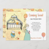 Niedlicher Kinderwagen Ankündigung (Vorne/Hinten)