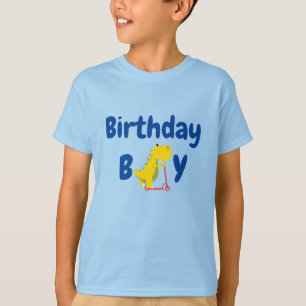Niedlicher Kinderwagen Dinosaurier Roller Geburtst T-Shirt