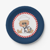 Niedlicher Kinderwagen Pappteller (Vorderseite)