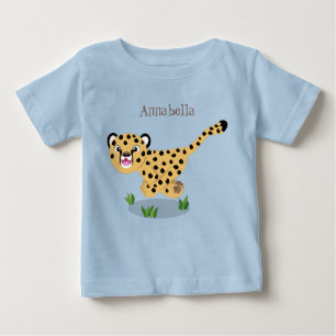 Niedlicher Kinderzettel mit Cartoon-Abbildung Baby T-shirt