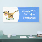 Niedlicher Kinderzettel mit Cartoon-Abbildung Banner (Messe)