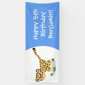 Niedlicher Kinderzettel mit Cartoon-Abbildung Banner (Vertikal)