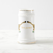 Niedlicher Kinderzettel mit Cartoon-Abbildung Bierglas (Mittel)