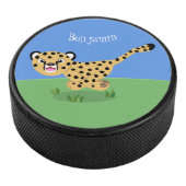 Niedlicher Kinderzettel mit Cartoon-Abbildung Eishockey Puck (3/4)