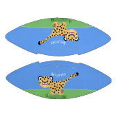 Niedlicher Kinderzettel mit Cartoon-Abbildung Football (Paneele)