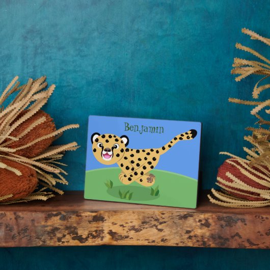 Niedlicher Kinderzettel mit Cartoon-Abbildung Fotoplatte (Seite)