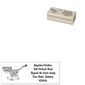 Niedlicher Kinderzettel mit Cartoon-Abbildung Gummistempel (Stempel)