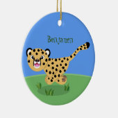 Niedlicher Kinderzettel mit Cartoon-Abbildung Keramik Ornament (Rechts)