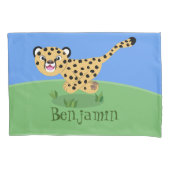 Niedlicher Kinderzettel mit Cartoon-Abbildung Kissenbezug (Vorderseite)