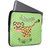 Niedlicher Kinderzettel mit Cartoon-Abbildung Laptopschutzhülle (Vorne Rechts)