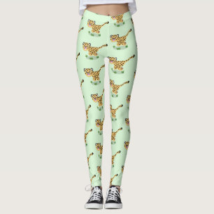 Niedlicher Kinderzettel mit Cartoon-Abbildung Leggings