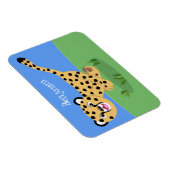 Niedlicher Kinderzettel mit Cartoon-Abbildung Magnet (Rechte Seite)