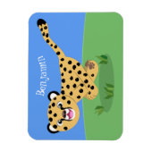 Niedlicher Kinderzettel mit Cartoon-Abbildung Magnet (Vertikal)